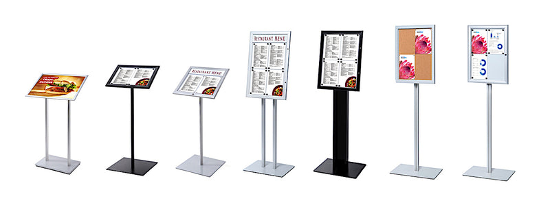 Bulletin Board Floor Stands for restaurants and community centers