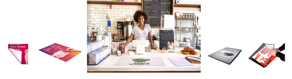 Counter Mat Signs for custom printed posters