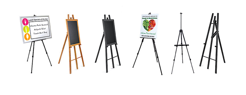 Classic Easels for posters and chalkboards