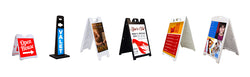 Plastic Sandwich Boards - A-Frame Signs for Coroplast Inserts
