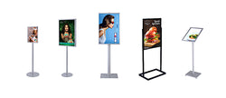 Poster Floor Stands - attractive displays for posters and signs