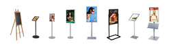 Sign Stands for floor, made for advertising products and services.