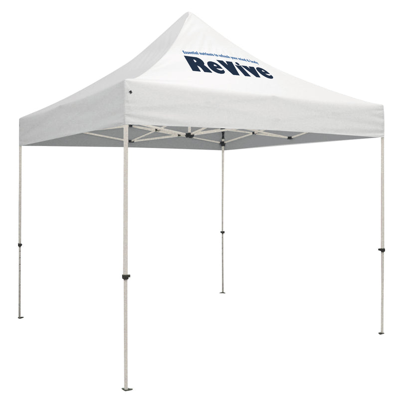 Standard Tent with 1 Imprint on White Canopy