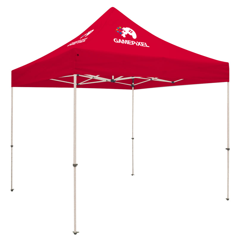 Standard Tent with 2 Imprints on Cherry Canopy