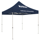 Standard Tent with 2 Imprints on Navy Canopy