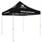 Standard Tent with 8 Imprints on Black Canopy