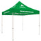 Standard Tent with 8 Imprints on Emerald Canopy