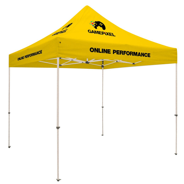 Standard Tent with 8 Imprints on Lemon Canopy #Color_Lemon 109