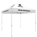 Standard Tent with 8 Imprints on White Canopy