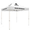 Standard Tent with 8 Imprints on White Canopy
