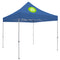 Deluxe Tent with 1 Imprint on Cobalt Canopy