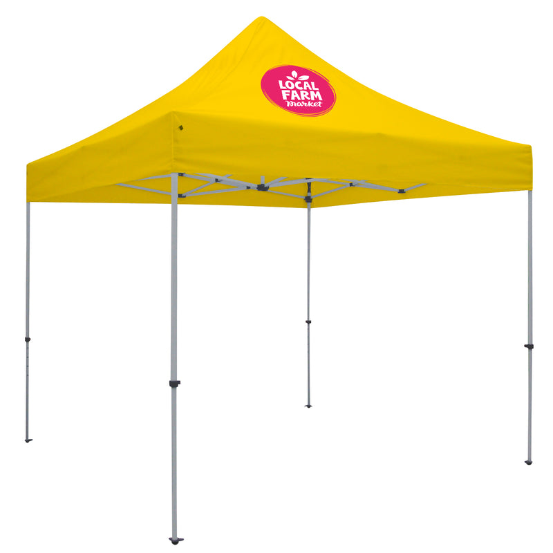 Deluxe Tent with 1 Imprint on Lemon Canopy