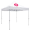 Deluxe Tent with 1 Imprint on White Canopy