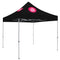 Deluxe Tent with 2 Imprints on Black Canopy