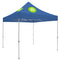 Deluxe Tent with 2 Imprints on Cobalt Canopy