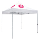 Deluxe Tent with 2 Imprints on White Canopy