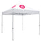 Deluxe Tent with 2 Imprints on White Canopy