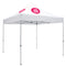 Deluxe Tent with 2 Imprints on White Canopy
