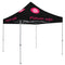 Deluxe Tent with 4 Imprints on Black Canopy