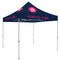 Deluxe Tent with 4 Imprints on Navy Canopy