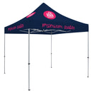Deluxe Tent with 8 Imprints on Navy Canopy