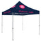 Deluxe Tent with 8 Imprints on Navy Canopy