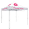 Deluxe Tent with 8 Imprints on White Canopy