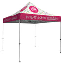 Deluxe Tent Kit with Custom Graphics Full Bleed Canopy and Steel Frame Construction, Full Color - Dye Sublimation