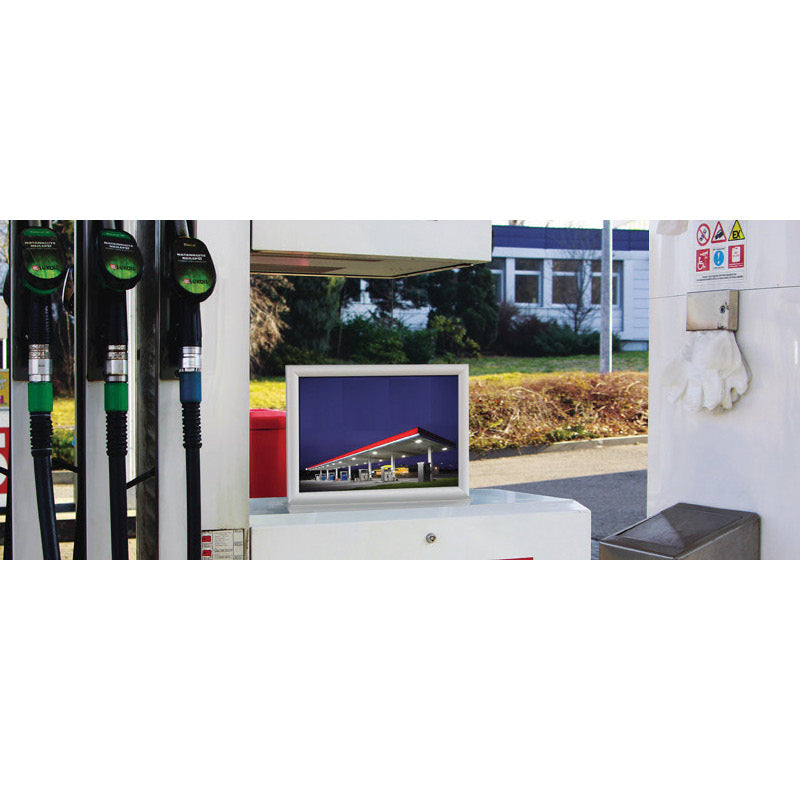 Outdoor Sign Holder for Countertop | with Adhesive Bottom | Double Sided | Slide-in Signs