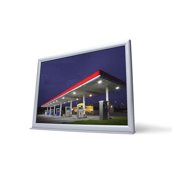 Outdoor Sign Holder for Countertop | with Adhesive Bottom | Double Sided | Slide-in Signs