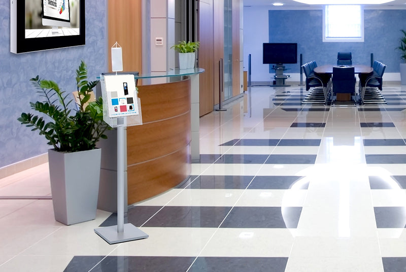 Corporate Business lobby with Sign Stand, Poster Frame and Literature Holder