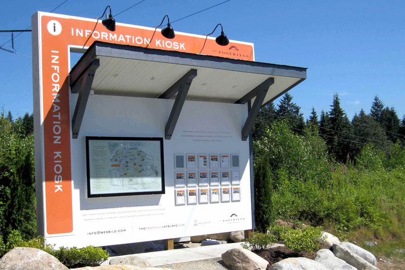 Outdoor Bulletin Boards and Poster Frames used for posting local government information notices