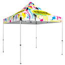 Standard Tent Kit with Full Color Custom Graphics Canopy and Steel Frame Construction, Dye Sublimation