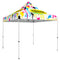Standard Tent Kit with Full Color Custom Graphics Canopy and Steel Frame Construction, Dye Sublimation