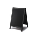 32 inch tall A-frame chalkboard sign back of deluxe hardwood with a black wet erase surface AF-CH-BL-32