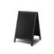 32 inch tall A-frame chalkboard sign back of deluxe hardwood with a black wet erase surface AF-CH-BL-32