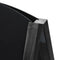 Corner view of black A-frame chalkboard AF-CH-BL-RB-34