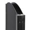 Black A-frame folded chalkboard with hinges visible AF-CH-BL-RB-48