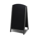 Large Black Wooden A-Frame Chalkboard Sign with Removable Boards AF-CH-BL-RB-48
