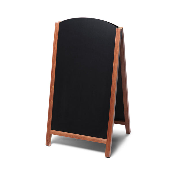Large A-Frame Chalkboard Sign with Double Sided Removable Boards in Light Brown AF-CH-BR-RB-48 #Color_Brown
