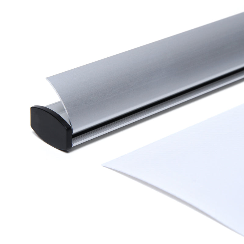Inserting banner into banner rail