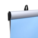 Silver poster rail mounted on the wall