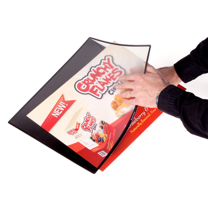8.5x11 Tabletop Holder for posters - inserting sign CM-8-5-11