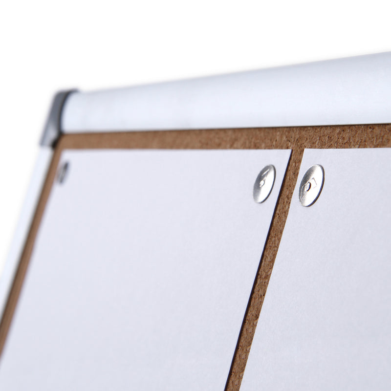 Detailed view of framed cork board with pinned up paper CB-24-36