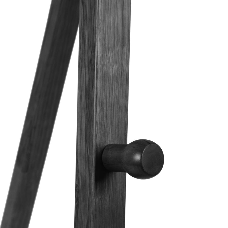 Wooden pegs that hold up chalkboard on black easel EASEL-W-BLK
