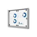 Small magnetic enclosed bulletin board with 2 sheets of paper EBB-SW-MA-2014-2