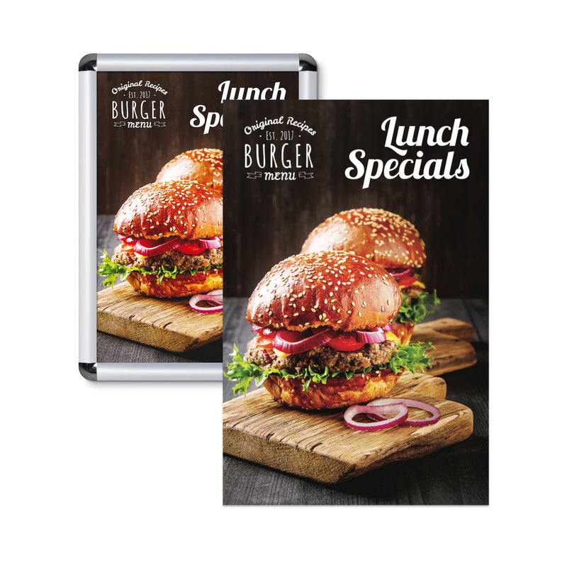 Sign Print for small Snap Frame with rounded corners
