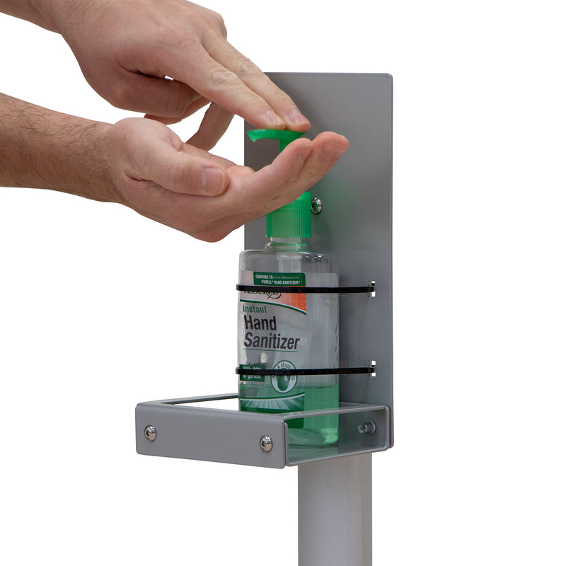 Pumping bottle in Hand Sanitizer Stand