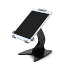 iPad mounted in black counter stand IPAD-CS-GR-BL-10