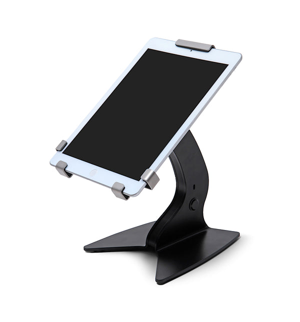 iPad mounted in black counter stand IPAD-CS-GR-BL-10 #Color_Black
